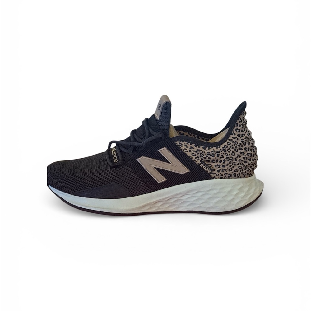 New Balance Black and Animal Print Running Shoes